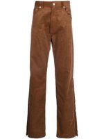 VTMNTS pantalon droit en velours côtelé - Marron