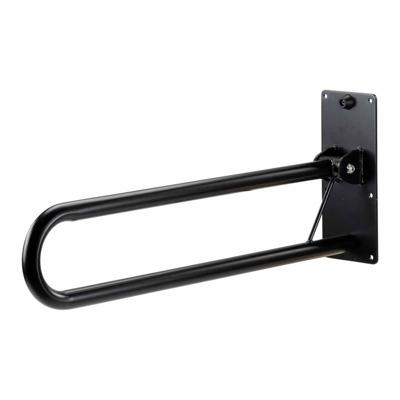 Toiletbeugel opklapbaar 76 cm - Mat zwart