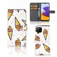 Samsung Galaxy A22 4G | M22 Book Cover Icecream - thumbnail