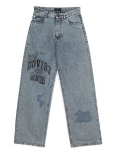 Dolce & Gabbana DGVIB3 culotte à slogan imprimé - Bleu