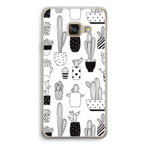 Cactusmotief: Samsung Galaxy A3 (2016) Transparant Hoesje
