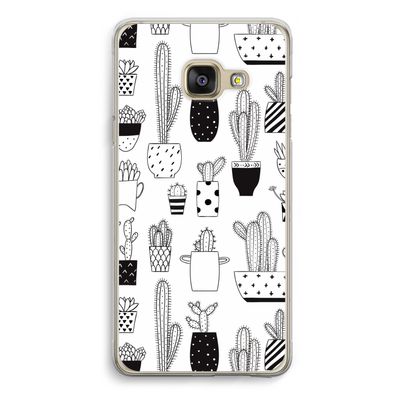 Cactusmotief: Samsung Galaxy A3 (2016) Transparant Hoesje