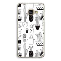 Cactusmotief: Samsung Galaxy A3 (2016) Transparant Hoesje