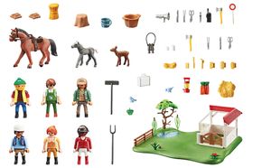 PLAYMOBIL Figures - My Figures: Paardenranch constructiespeelgoed 70978