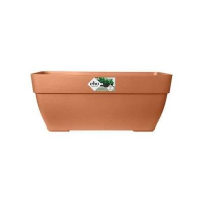 Elho Vibia Campana Terrasse 80 bloembak - Bruin - L 77 x B 35 x H 33 cm - buiten - 100% gerecycled