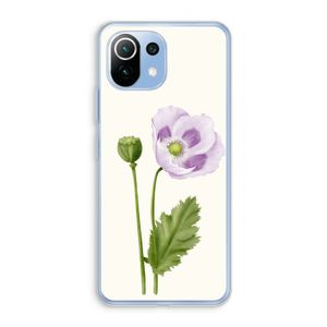 Purple poppy: Xiaomi Mi 11 Lite Transparant Hoesje