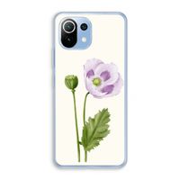 Purple poppy: Xiaomi Mi 11 Lite Transparant Hoesje