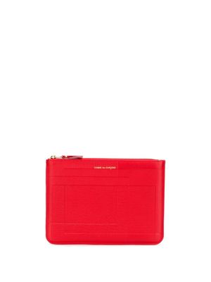 Comme Des Garçons Wallet portefeuille à motif géométrique - Rouge