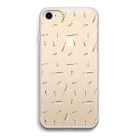 Hipster stripes: iPhone 7 Transparant Hoesje