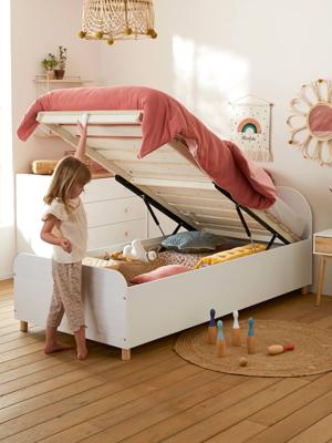 Bed met opbergkist MARIN wit