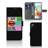 Samsung Galaxy A71 Wallet Case met Pasjes Popart Princess - thumbnail