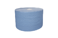 Industrie uierpapier zwaar 22cm x 360m 3 laags blauw