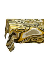 L'Objet nappe Sateen Waves en lin - Vert - thumbnail