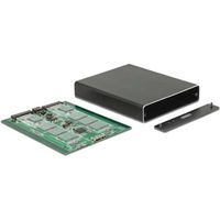 DeLOCK 2x M.2 Key B SATA > SuperSpeed USB 10 Gbps (USB 3.1 Gen 2) met RAID externe behuizing