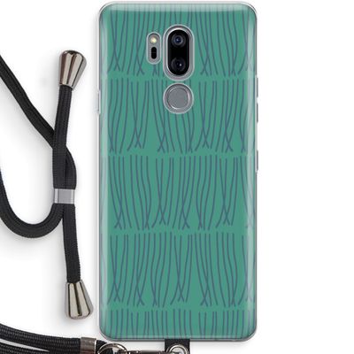 Swirls: LG G7 Thinq Transparant Hoesje met koord