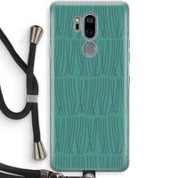 Swirls: LG G7 Thinq Transparant Hoesje met koord
