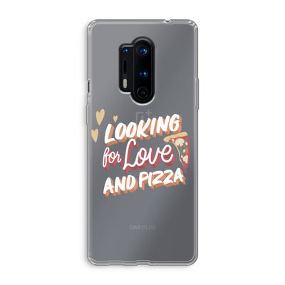 Pizza is the answer: OnePlus 8 Pro Transparant Hoesje