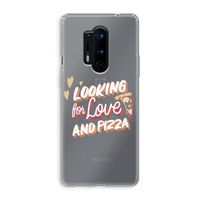 Pizza is the answer: OnePlus 8 Pro Transparant Hoesje