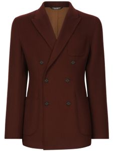 Dolce & Gabbana blazer en laine vierge - Rouge