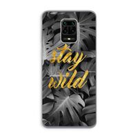 Stay wild: Xiaomi Redmi Note 9 Pro Transparant Hoesje