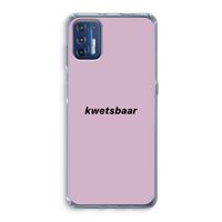 kwetsbaar: Motorola Moto G9 Plus Transparant Hoesje