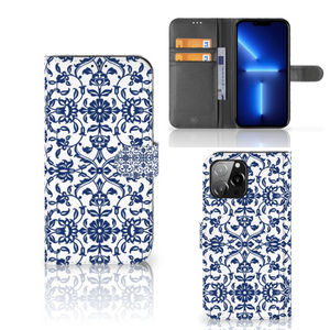 iPhone 13 Pro Max Hoesje Flower Blue