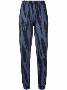 Kenzo pantalon droit à imprimé zébré - Bleu