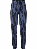 Kenzo pantalon droit à imprimé zébré - Bleu - thumbnail