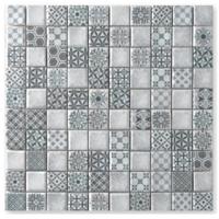 Terre d&apos;Azur Epoca Mozaiek Tegel Vierkant - Grijs Porselein Geglazuurd 285x285 mm