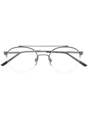 Calvin Klein lunettes de vue à monture ronde - Gris