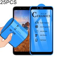 25 stuks 2.5 D volledige lijm volledige cover keramiek film voor Xiaomi Redmi 7A