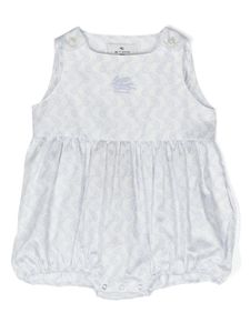 ETRO KIDS barboteuse à motif Pegaso - Blanc