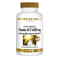 Golden Naturals Vitamine B12 6000mcg Zuigtabletten