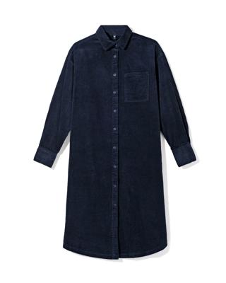 HEMA Damesjurk Lena Corduroy Blauw (blauw)