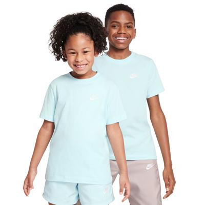 Nike Sportswear T-Shirt Kids Lichtblauw Wit