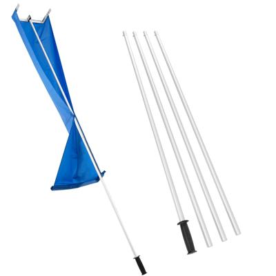 Sneeuwhark voor Dak met 4 Verlengstukken 170-608 cm Aluminium Dakhark met Wielen Anti-Slip Steel Brede Snijkop voor Auto Thuis