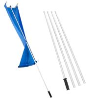 Sneeuwhark voor Dak met 4 Verlengstukken 170-608 cm Aluminium Dakhark met Wielen Anti-Slip Steel Brede Snijkop voor Auto Thuis