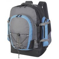 Backpackers rugzak voor volwassenen - grijs/blauw - 40 liter - thumbnail