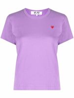 Comme Des Garçons Play t-shirt en coton à logo brodé - Violet - thumbnail