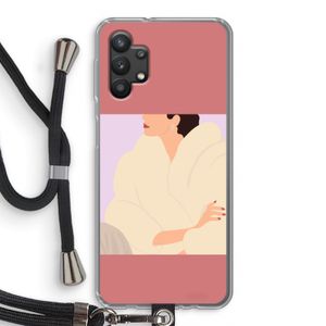 Cosy: Samsung Galaxy A32 5G Transparant Hoesje met koord