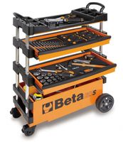 Beta C27S - Oranje Inklapbare Mobiele gereedschapswagen | 2 laden - 027000201