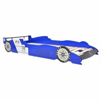 vidaXL Kinderbed raceauto blauw 90x200 cm - thumbnail