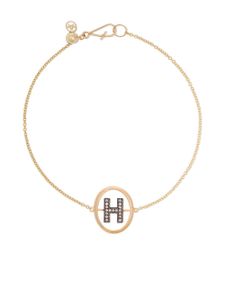 Annoushka bracelet en or 18ct à initial H en diamants