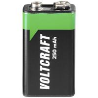 VOLTCRAFT Oplaadbare 9V batterij (blok) 6LR61 NiMH 8.4 V 250 mAh 1 stuk(s)