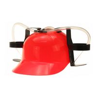 Bier drink helmen rood - drankspel helm   -