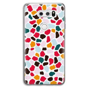 Colored Giraffe: LG V30 Transparant Hoesje