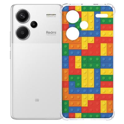 Xiaomi Redmi 13 Pro Plus Hoesje - Blokken TPU Antishock