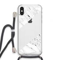 Biggest stripe: iPhone X Transparant Hoesje met koord