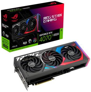 Asus Nvidia GeForce RTX 4070 Ti Super Videokaart Strix 16 GB GDDR6X-RAM PCIe x16 HDMI, DisplayPort NVIDIA G-Sync