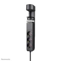 Neomounts ds22-840bl6 desk socket with clamp, 1.4 m, indoor, type f, plastic, black, power delivery
